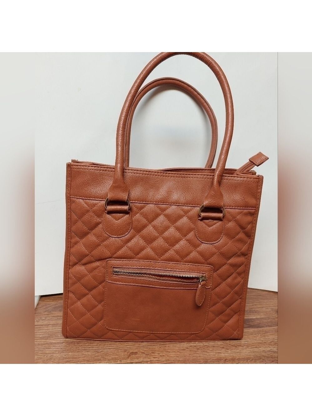 Atmosphere Butterscotch Quilted Tote Bag